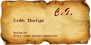 Czéh Ibolya névjegykártya